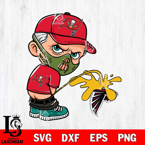 Tampa Bay Buccaneers Hannibal Lecter Piss On Atlanta Falcons Svg Eps Dxf Png File, Digital Download, Instant Download