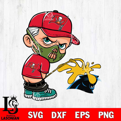Tampa Bay Buccaneers Hannibal Lecter Piss On Carolina Panthers Svg Eps Dxf Png File, Digital Download, Instant Download