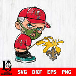 Tampa Bay Buccaneers Hannibal Lecter Piss On New Orleans Saints Svg Eps Dxf Png File, Digital Download, Instant Download