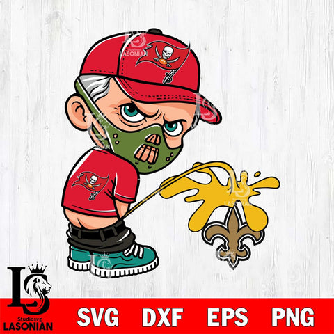 Tampa Bay Buccaneers Hannibal Lecter Piss On New Orleans Saints Svg Eps Dxf Png File, Digital Download, Instant Download