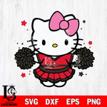 Tampa Bay Buccaneers Hello Kitty Cheerleader 10 Svg Eps Dxf Png File, Digital Download, Instant Download