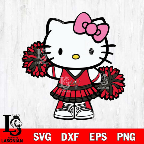 Tampa Bay Buccaneers Hello Kitty Cheerleader 11 Svg Eps Dxf Png File, Digital Download, Instant Download