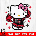 Tampa Bay Buccaneers Hello Kitty Cheerleader 4 Svg Eps Dxf Png File, Digital Download, Instant Download