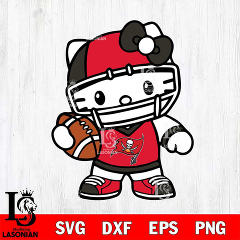 Tampa Bay Buccaneers Hello Kitty sport 2 Svg Eps Dxf Png File, Digital Download, Instant Download