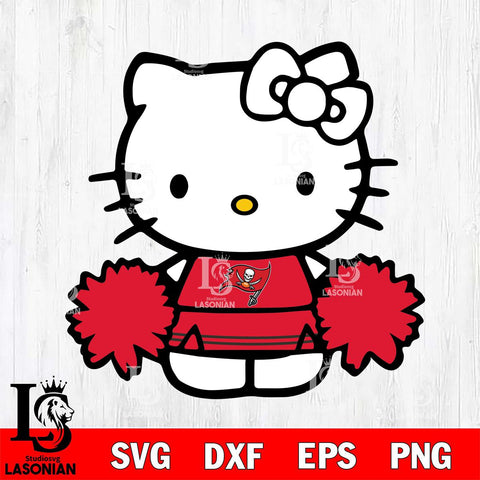 Tampa Bay Buccaneers Hello Kitty sport 3 Svg Eps Dxf Png File, Digital Download, Instant Download