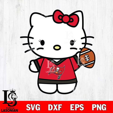 Tampa Bay Buccaneers Hello Kitty sport 7 Svg Eps Dxf Png File, Digital Download, Instant Download