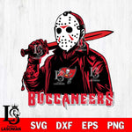 Tampa Bay Buccaneers Jason Voorhees Horror 12 Svg Eps Dxf Png File, NFL svg, Digital Download, Instant Download