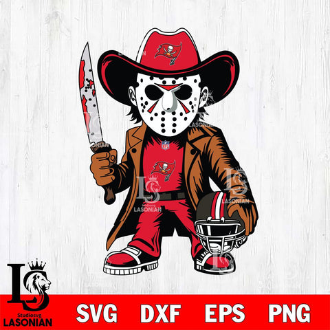 Tampa Bay Buccaneers Jason Voorhees Horror Svg Eps Dxf Png File, NFL svg, Digital Download, Instant Download