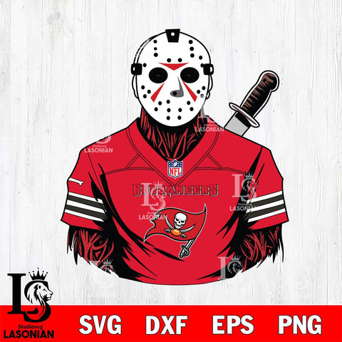 Tampa Bay Buccaneers Jason Voorhees Horror 4 Svg Eps Dxf Png File, NFL svg, Digital Download, Instant Download