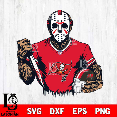 Tampa Bay Buccaneers Jason Voorhees Horror 5 Svg Eps Dxf Png File, NFL svg, Digital Download, Instant Download