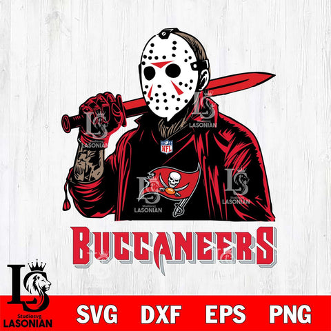 Tampa Bay Buccaneers Jason Voorhees Horror Halloween Svg Eps Dxf Png File, Digital Download, Instant Download