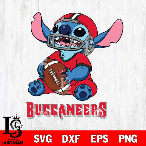 Tampa Bay Buccaneers Lilo and stitch Football SVG DXF EPS PNG FILE, Stitch File Cut,NFL Digital Download,Instant Download, Silhouette