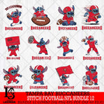 Tampa Bay Buccaneers Lilo and stitch Football NFL Bundle 12 SVG DXF EPS PNG FILE, NFL File Cut, Digital Download,Instant Download, Silhouette, Cricut