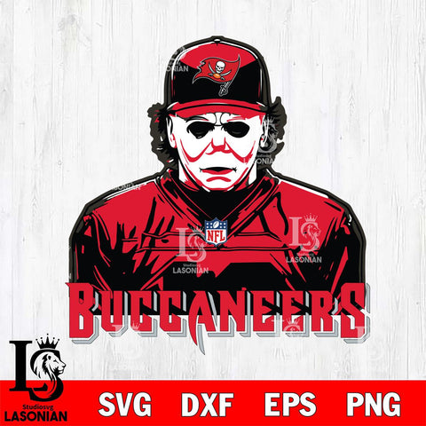 Tampa Bay Buccaneers Michael Myers Horror Halloween Svg Eps Dxf Png File, Digital Download, Instant Download