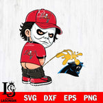 Tampa Bay Buccaneers Michael Myers Piss On Carolina Panthers Svg Eps Dxf Png File, Digital Download, Instant Download