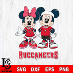 Tampa Bay Buccaneers Mickey And Minnie Football Svg Eps Dxf Png File, NFL svg , Digital Download , Instant Download, Cricut File