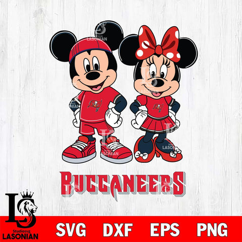 Tampa Bay Buccaneers Mickey And Minnie Rugby Svg Eps Dxf Png File, NFL svg , Digital Download , Instant Download, Cricut File