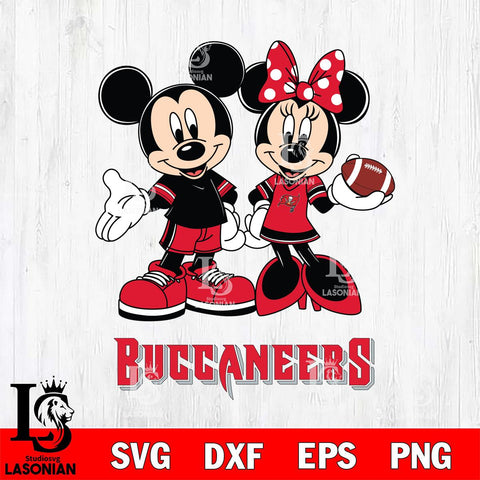 Tampa Bay Buccaneers Mickey Minnie Football Svg Eps Dxf Png File, NFL svg , Digital Download , Instant Download, Cricut File