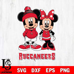 Tampa Bay Buccaneers Mickey Minnie Mouse Cute Football Svg Eps Dxf Png File, Bundle NFl svg , File Cut , Digital Download , Instant Download, Laser Cut Svg Files
