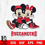 Tampa Bay Buccaneers Mickey Minnie Mouse Football Sit Svg Eps Dxf Png File, Bundle NFl svg , File Cut , Digital Download , Instant Download, Laser Cut Svg Files