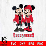 Tampa Bay Buccaneers Mickey Minnie Mouse Rugby Svg Eps Dxf Png File, Bundle NFl svg , File Cut , Digital Download , Instant Download, Laser Cut Svg Files