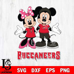 Tampa Bay Buccaneers Mickey Minnie Mouse Sport Svg Eps Dxf Png File, Bundle NFl svg , File Cut , Digital Download , Instant Download, Laser Cut Svg Files