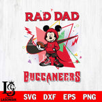Tampa Bay Buccaneers Mickey Wearing Hoodie Rad Dad SVG DXF EPS PNG FILE, Disney Father day File Cut,Digital Download,Instant Download,Disney Svg Files