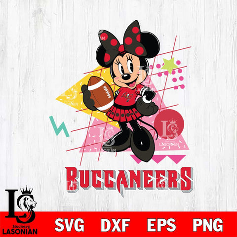 Tampa Bay Buccaneers Minnie Mouse Sport SVG DXF EPS PNG FILE, Disney Father day File Cut,Digital Download,Instant Download,Disney Svg Files