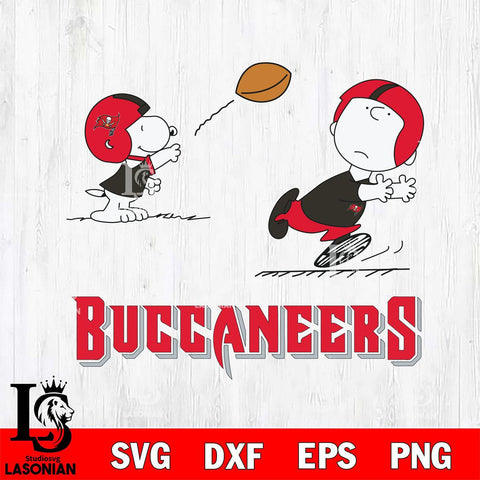Tampa Bay Buccaneers Peanuts play football SVG DXF EPS PNG FILE,Snoopy File Cut, Nfl Digital Download,Instant Download, Silhouette
