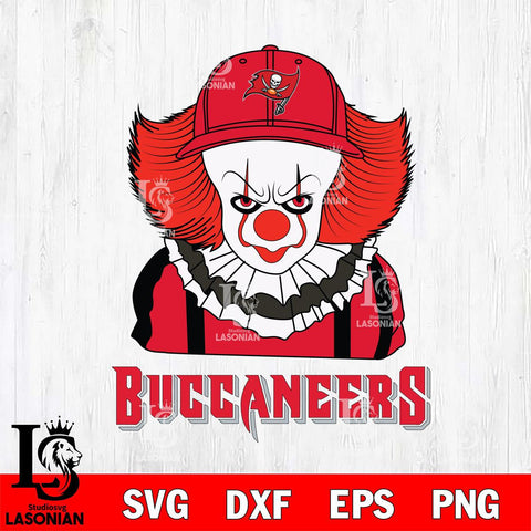 Tampa Bay Buccaneers Pennywise Horror Sport 10 Svg Eps Dxf Png File, NFL svg, Digital Download, Instant Download