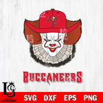 Tampa Bay Buccaneers Pennywise Horror Sport 12 Svg Eps Dxf Png File, NFL svg, Digital Download, Instant Download