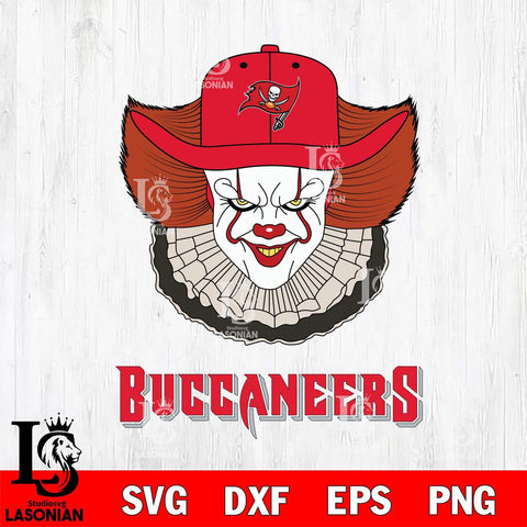 Tampa Bay Buccaneers Pennywise Horror Sport 12 Svg Eps Dxf Png File, NFL svg, Digital Download, Instant Download