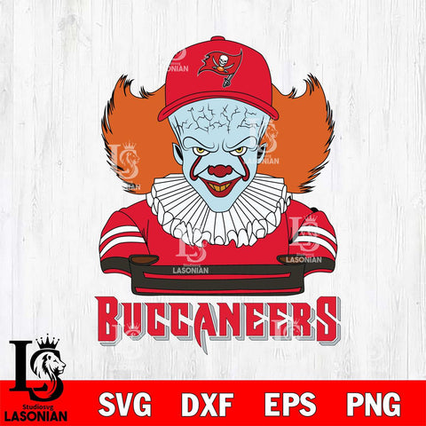 Tampa Bay Buccaneers Pennywise Horror Sport 2 Svg Eps Dxf Png File, NFL svg, Digital Download, Instant Download