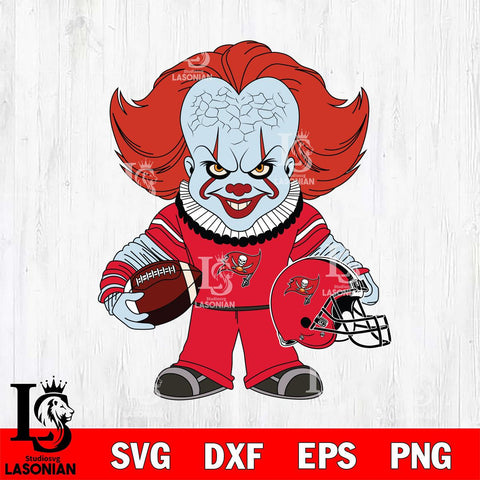 Tampa Bay Buccaneers Pennywise Horror Sport Svg Eps Dxf Png File, NFL svg, Digital Download, Instant Download