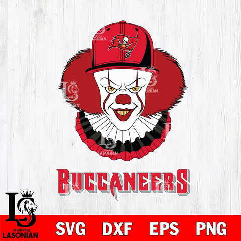 Tampa Bay Buccaneers Pennywise Horror Sport 4 Svg Eps Dxf Png File, NFL svg, Digital Download, Instant Download