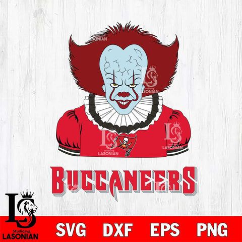 Tampa Bay Buccaneers Pennywise Horror Sport 5 Svg Eps Dxf Png File, NFL svg, Digital Download, Instant Download