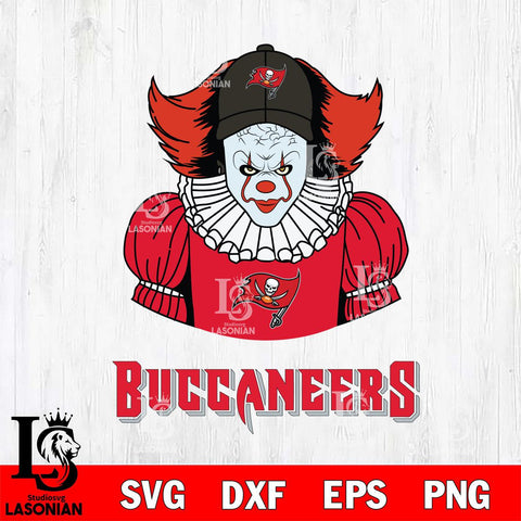 Tampa Bay Buccaneers Pennywise Horror Sport 7 Svg Eps Dxf Png File, NFL svg, Digital Download, Instant Download