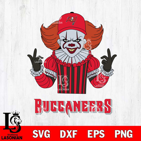 Tampa Bay Buccaneers Pennywise Horror Sport 8 Svg Eps Dxf Png File, NFL svg, Digital Download, Instant Download