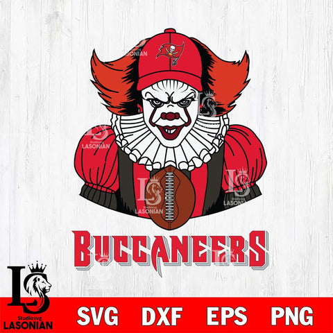Tampa Bay Buccaneers Pennywise Horror Sport 9 Svg Eps Dxf Png File, NFL svg, Digital Download, Instant Download