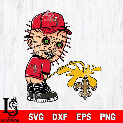 Tampa Bay Buccaneers Pinhead Piss On New Orleans Saints Svg Eps Dxf Png File, Digital Download, Instant Download