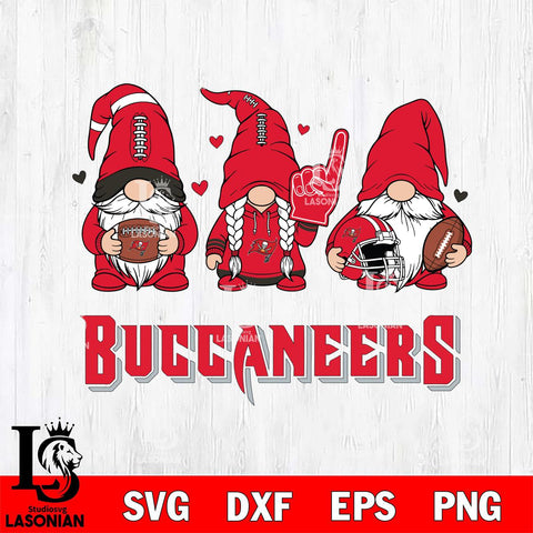 Tampa Bay Buccaneers Rugby Gnome File Cut, NFL SVG, Digital Download , CHRISTMAS Criucut , Silhouette