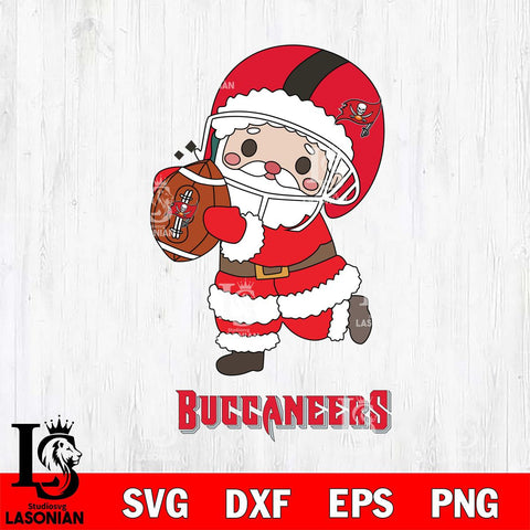 Tampa Bay Buccaneers Santa Claus Cute Svg Eps Dxf Png File,NFL Svg Files,Digital Download,Sublimation,Instant Download