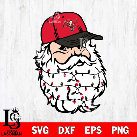 Tampa Bay Buccaneers Santa Claus Face Svg Eps Dxf Png File,NFL Svg Files,Digital Download,Sublimation,Instant Download