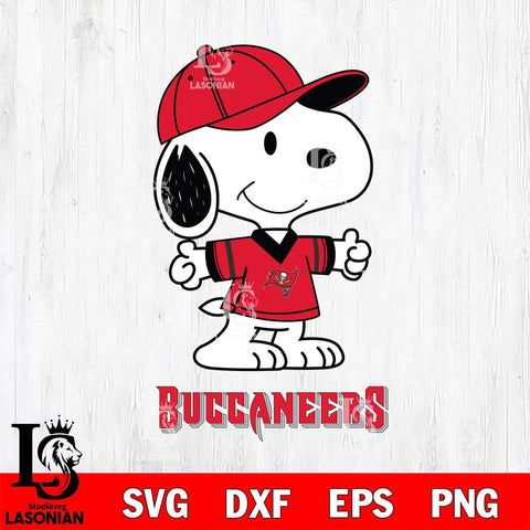 Tampa Bay Buccaneers Snoopy football SVG DXF EPS PNG FILE,Snoopy File Cut, Nfl Digital Download,Instant Download, Silhouette