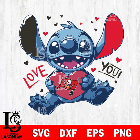 Tampa Bay Buccaneers Stitch Love Svg Eps Dxf Png File, Digital Download, Instant Download