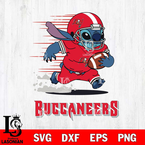 Tampa Bay Buccaneers Stitch Run Football SVG DXF EPS PNG FILE, NFL File Cut, Digital Download,Instant Download, Silhouette, Cricut