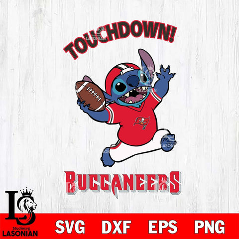 Tampa Bay Buccaneers Stitch Touchdown SVG DXF EPS PNG FILE, NFL File Cut, Digital Download,Instant Download, Silhouette, Cricut