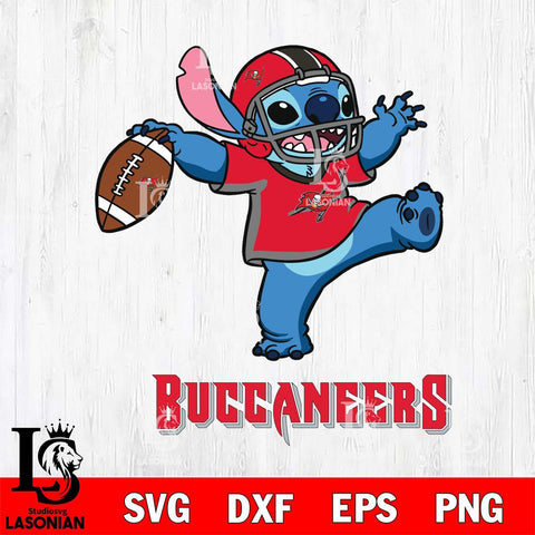 Tampa Bay Buccaneers Stitch dance rugby ball SVG DXF EPS PNG FILE, Stitch File Cut,NFL Digital Download,Instant Download, Silhouette