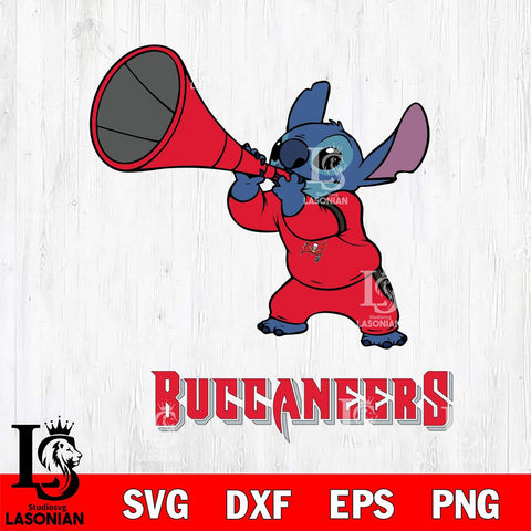 Tampa Bay Buccaneers Stitch vuvuzela SVG DXF EPS PNG FILE, NFL File Cut, Digital Download,Instant Download, Silhouette, Cricut