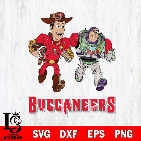Tampa Bay Buccaneers Woody & Buzz Lightyear Football Cricut,Christmas SVG DXF EPS PNG FILE, Digital Download,Instant Download, Silhouette
